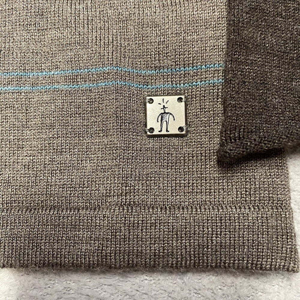 Smartwool Sweater Womens Medium Striped Merino V Neck Ethno Outdoors - Picture 4 of 7